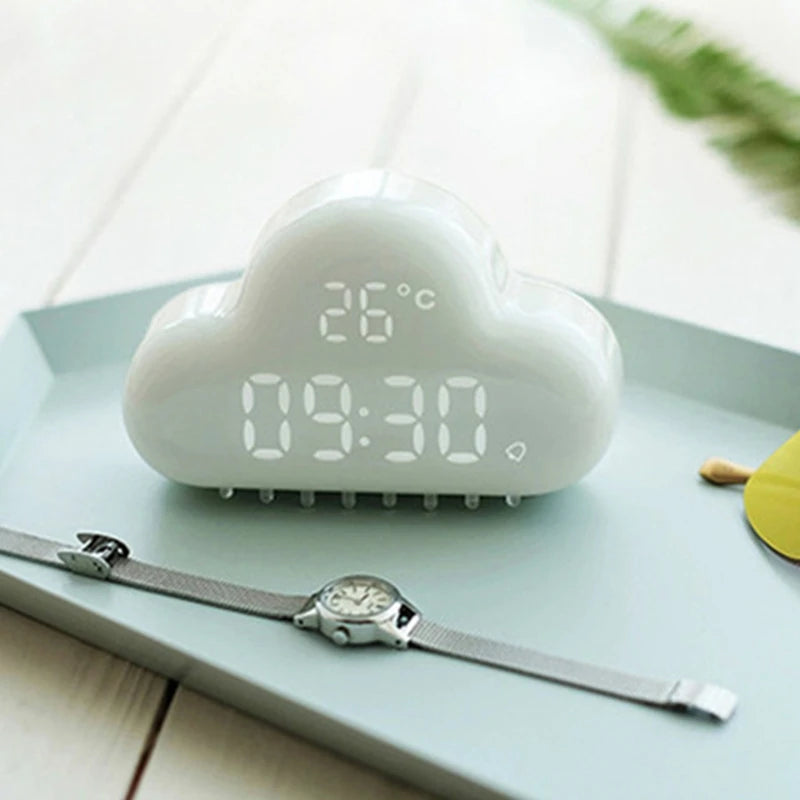 Cloud Magnetic LED Alarm Clock