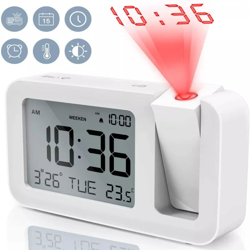 LCD Projection Alarm Clock