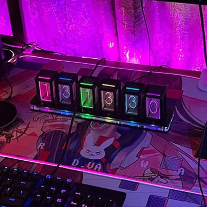 RGB Tube Digital Desk Clock