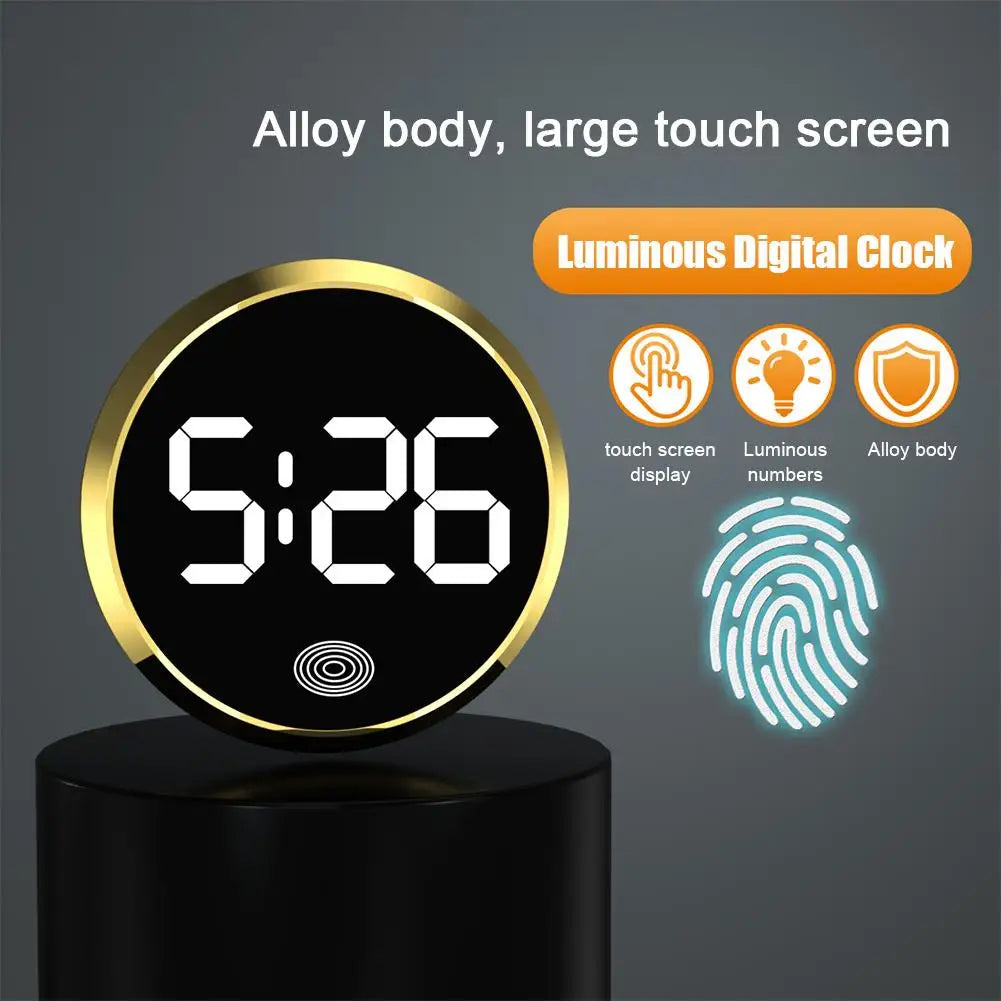 Round Touch LED Clock