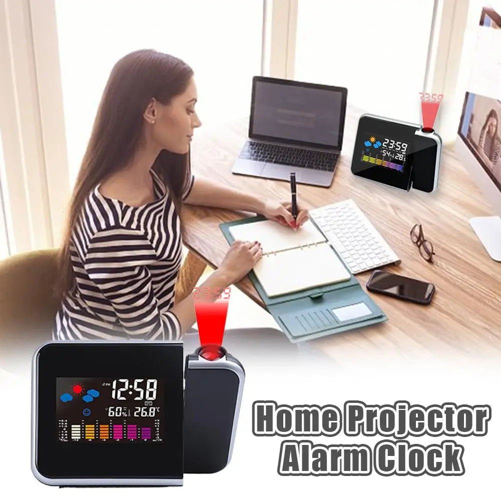 Square Weather Projection Clock
