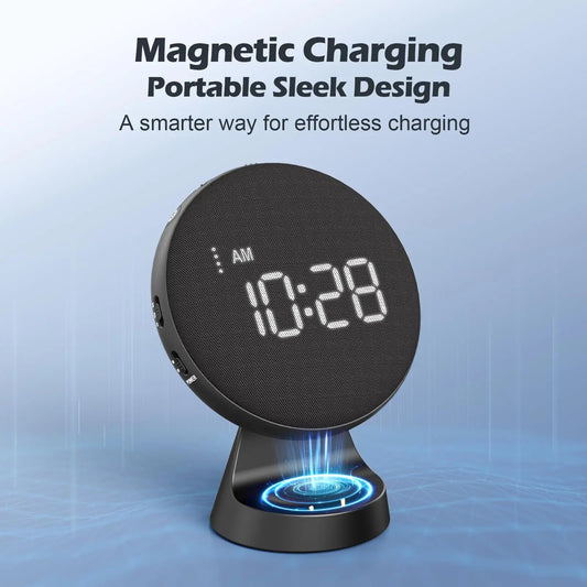 Magnetic Charging Bedside Alarm Clock