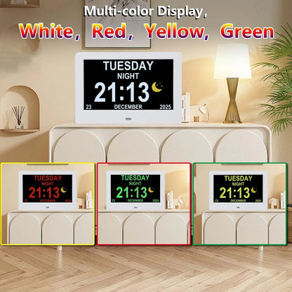 Large Digital Calendar Day Clock