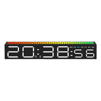 Wide LED Desktop Clock - White LED