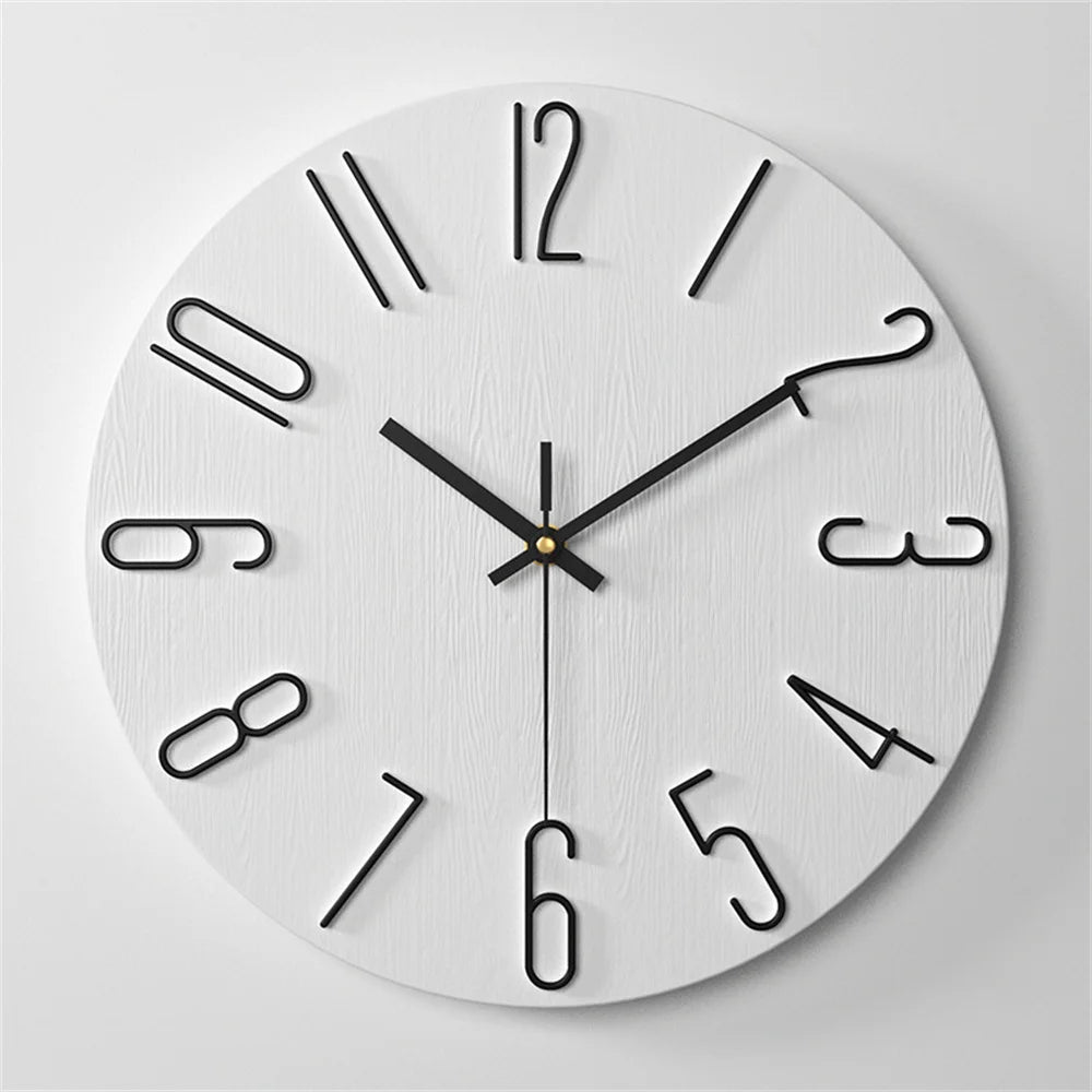 Minimal Round Analog Wall Clock