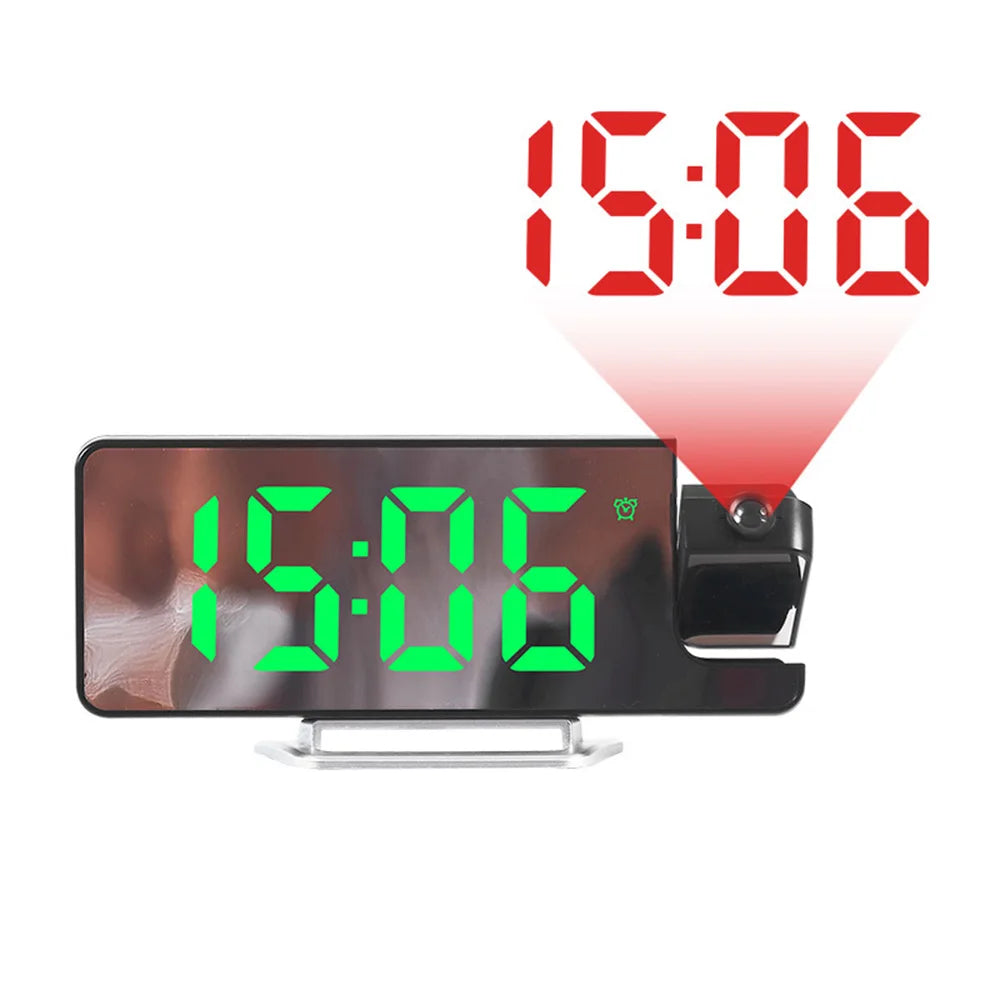 Minimal LED Projection Clock - Green LED