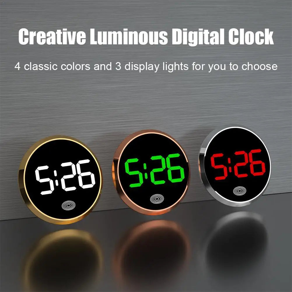 Round Touch LED Clock