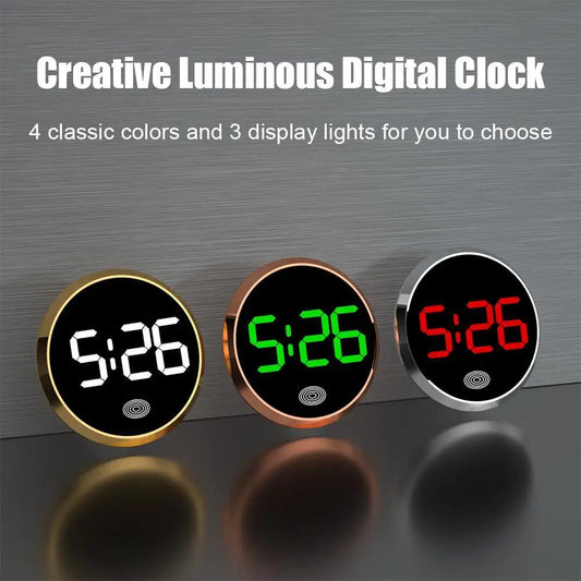 Round Touch LED Clock