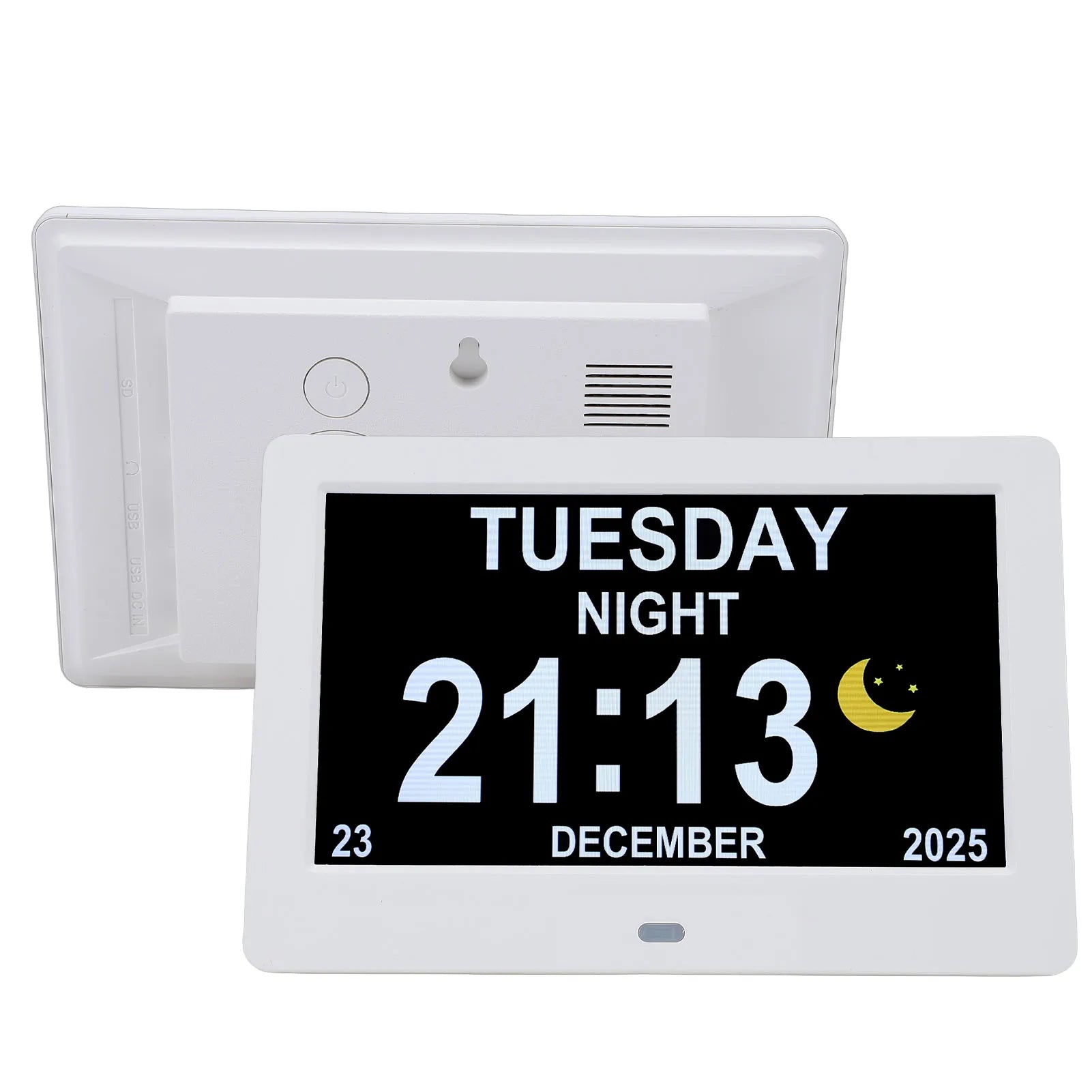 Large Digital Calendar Day Clock