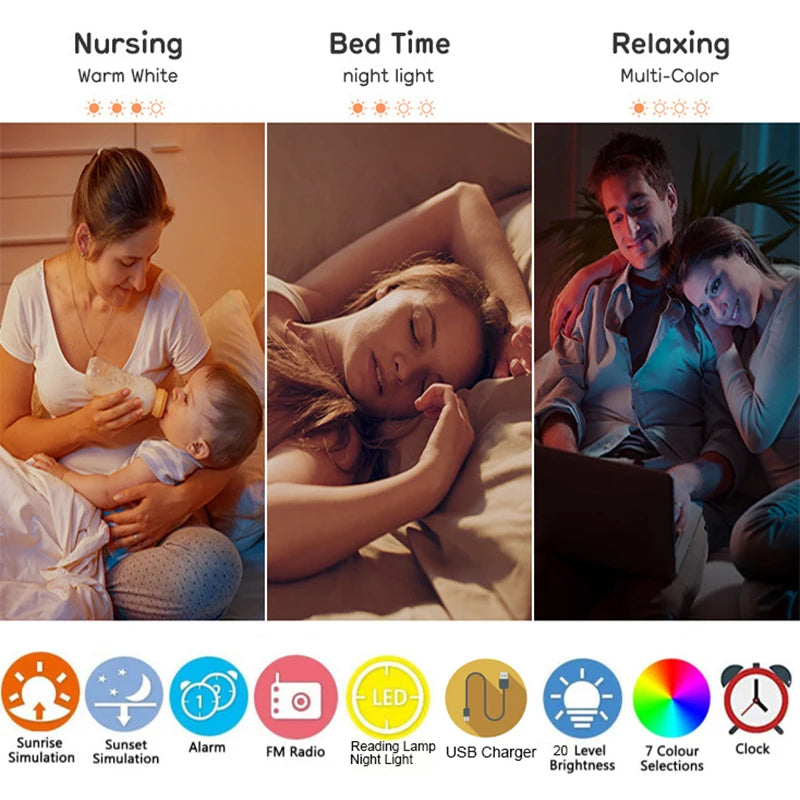 Sunrise Wake-Up Light Alarm Clock