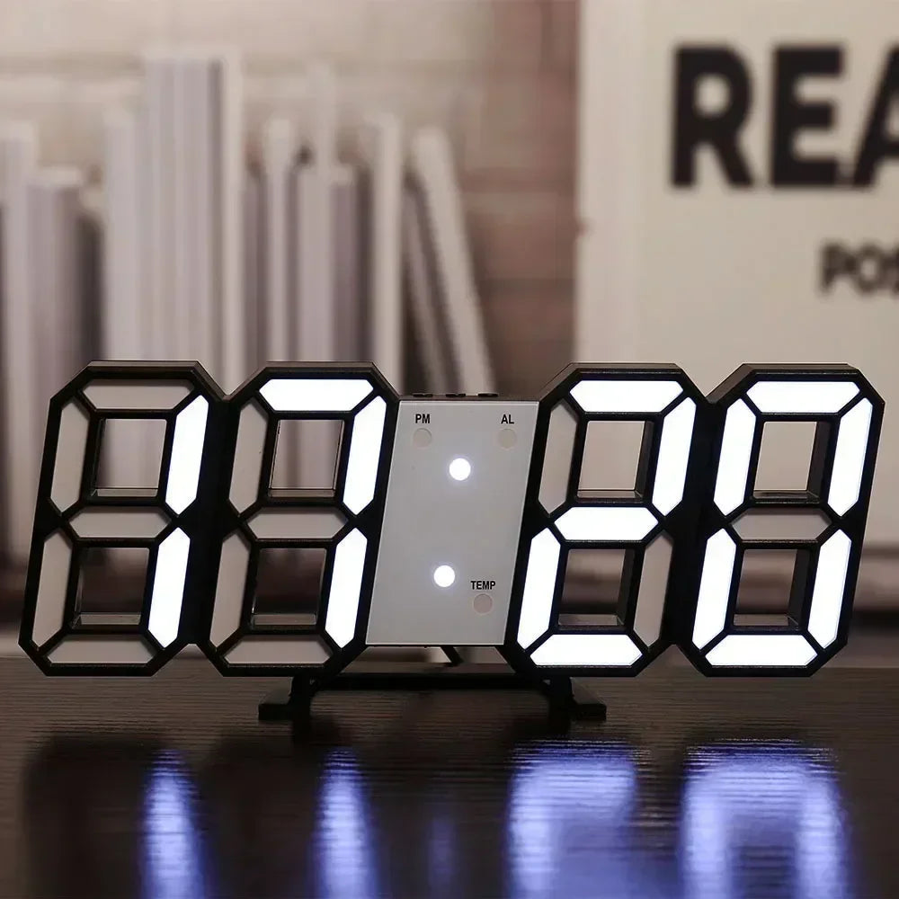 3D LED Desk and Wall Clock