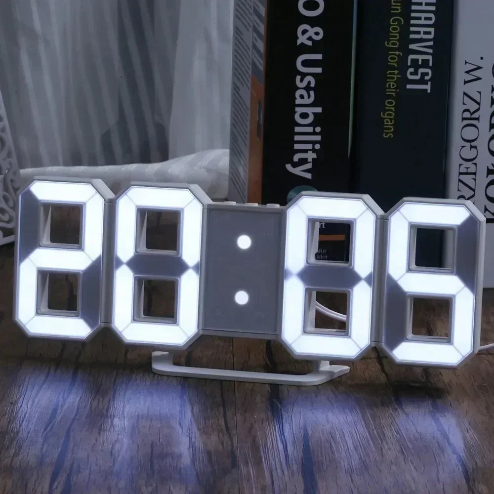 3D Hollow LED Digital Clock