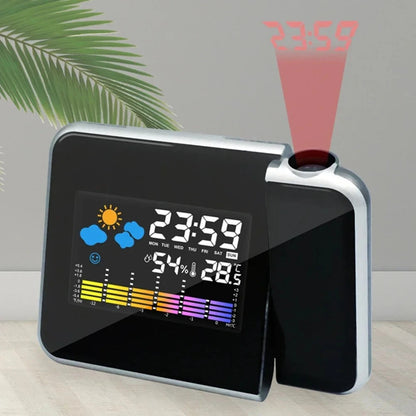 Color Screen Projection Clock - Green LED