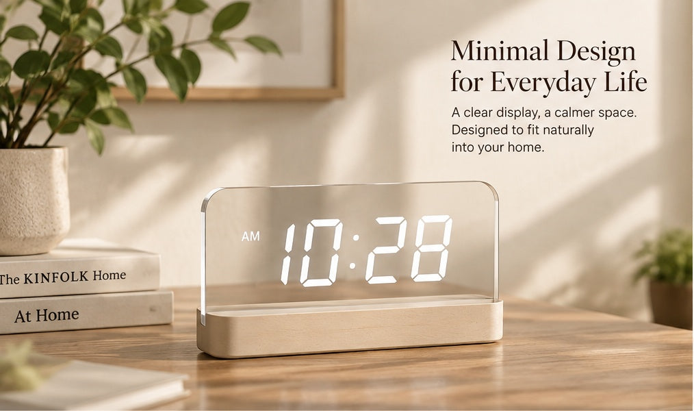 Transparent LED Digital Desk Clock - product image 1