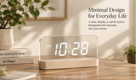 Transparent LED Digital Desk Clock - product image 1