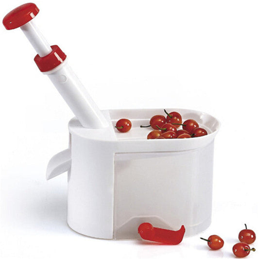 Cherry Corer Container Cherry Olive Pits Pitter Stone Seed Remover Machine Easy Operation Kitchen Tool