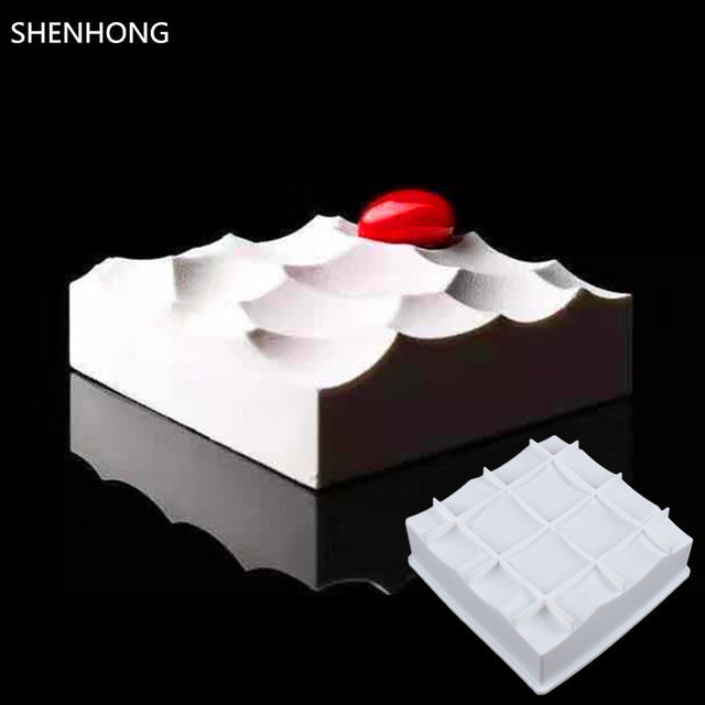 Silicone Cake Round Shape Baking Cake Mold For Pudding Mousse Chocolates Decorating Moulds Bakeware Tool Pan