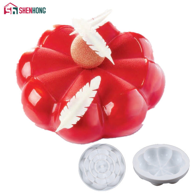 Silicone Cake Round Shape Baking Cake Mold For Pudding Mousse Chocolates Decorating Moulds Bakeware Tool Pan