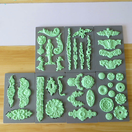 fondant silicone mold cake mold sugarcraft cake decorating mold royale mixed media clay food grade vintage art decor molds