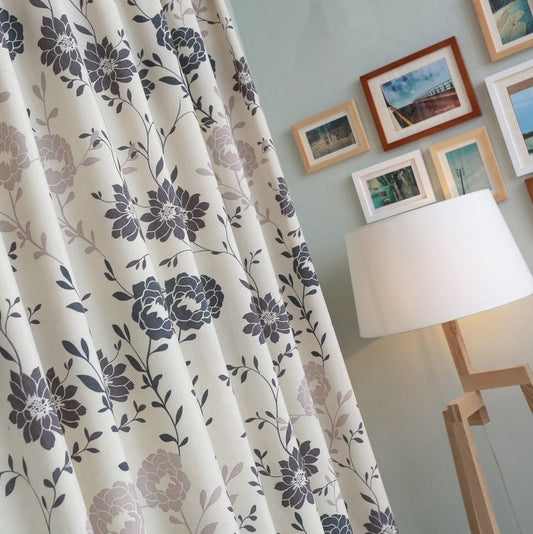 Floral Printed Curtains For Living Room Chinese Curtain Quality Curtains Cortinas Gordijnen Rideau Drapes Home Textile CL-161