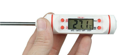 Digital Probe Meat Thermometer Kitchen Cooking BBQ Food Thermometer Cooking Stainless Steel Foldable Probe Meat