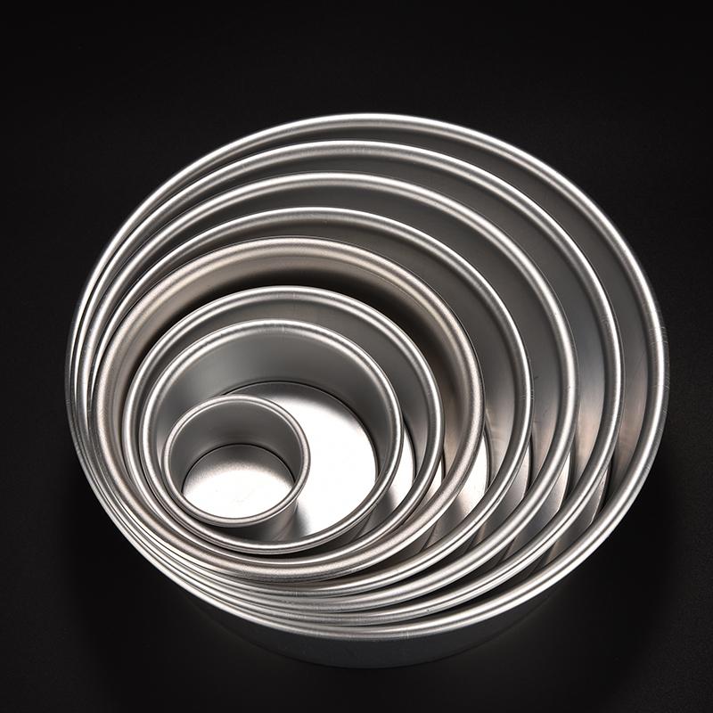 NEW 8 Sizes Aluminum Alloy Cake Mold Nonstick Bottom 2 4 5 6 7 8 9 10 inch Round Cake Baking Mould Pan Bakeware Tools