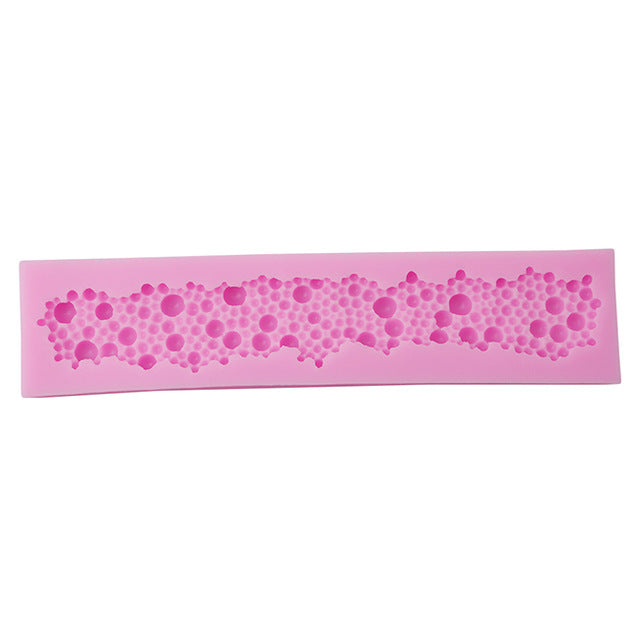 Fondant Silicone Mold Dry Pace Cake Mold Pearl Flower Pattern Silicon Mould For Fondant Cake Decorating Tools Silicone Lace Mat
