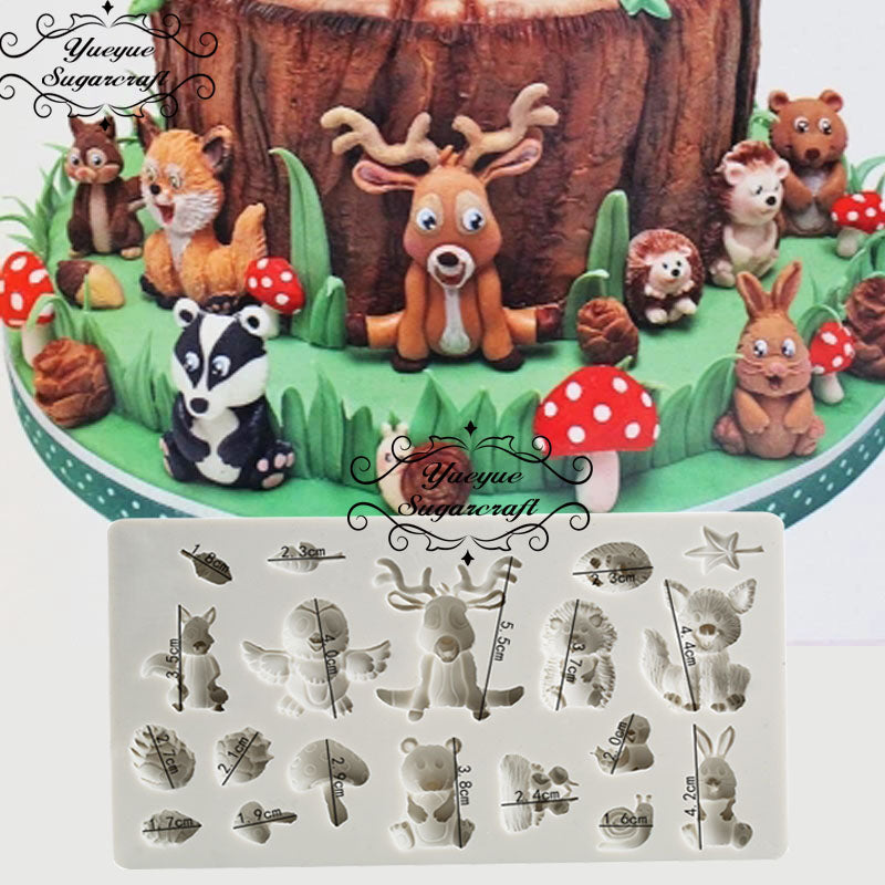 Animal Silicone mold fondant mold cake decorating tools chocolate mold