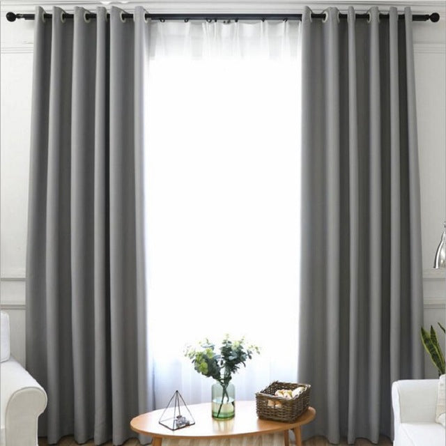 Blackout Curtains for the Bedroom Solid Colors Curtains for the Living Room Window Greey Gold Curtains Blinds Customized S285&30