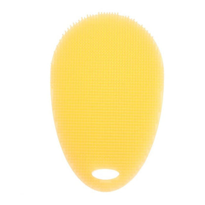 Fruit Vegetable Food Grade Silicone Dishwashing Sponge Brush Antibacterial Kitchen Cleaning Pad Clean Vegetable/Pan Brush Tool