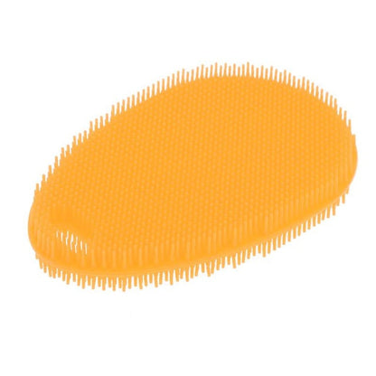 Fruit Vegetable Food Grade Silicone Dishwashing Sponge Brush Antibacterial Kitchen Cleaning Pad Clean Vegetable/Pan Brush Tool