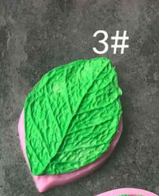 Large flower petals and leaves shape leaf texture model sugar liquid silicone baking mold embossing mold