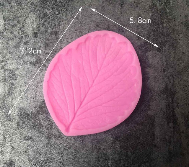 Large flower petals and leaves shape leaf texture model sugar liquid silicone baking mold embossing mold