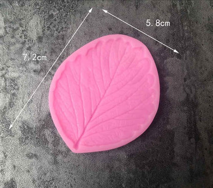 Large flower petals and leaves shape leaf texture model sugar liquid silicone baking mold embossing mold