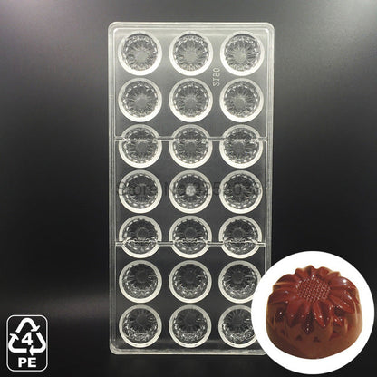 3D Plastic Polycarbonate Chocolate Moulds Shaped for Candy Soap Lollipops Making Baking Pastry Tools Form Bakeware Set Tray Mold