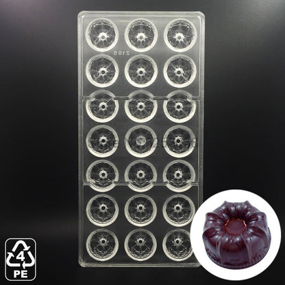 3D Plastic Polycarbonate Chocolate Moulds Shaped for Candy Soap Lollipops Making Baking Pastry Tools Form Bakeware Set Tray Mold