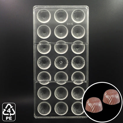 3D Plastic Polycarbonate Chocolate Moulds Shaped for Candy Soap Lollipops Making Baking Pastry Tools Form Bakeware Set Tray Mold