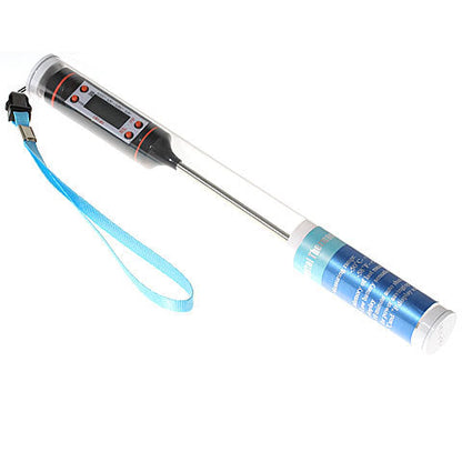 Digital Probe Meat Thermometer Kitchen Cooking BBQ Food Thermometer Cooking Stainless Steel Foldable Probe Meat