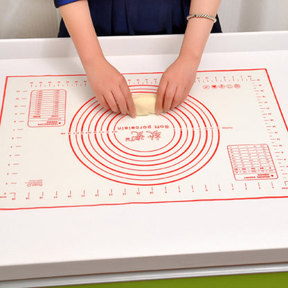 60*40CM Non-Stick Silicone Baking Mats Fibreglass Liners Pad Rolling Dough Cutting Pizza Dough Fondant Cake Pastry Tools