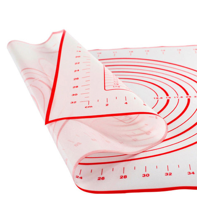 60*40CM Non-Stick Silicone Baking Mats Fibreglass Liners Pad Rolling Dough Cutting Pizza Dough Fondant Cake Pastry Tools