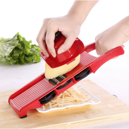 Vegetable Cutter with Steel Blade Mandoline Slicer Manual Potato Peeler Carrot Cheese Grater Dicer Kitchen Accessories