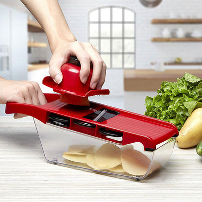 Vegetable Cutter with Steel Blade Mandoline Slicer Manual Potato Peeler Carrot Cheese Grater Dicer Kitchen Accessories